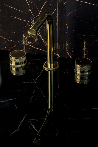 Смеситель для раковины Boheme Prestige 152-G-PR Золото