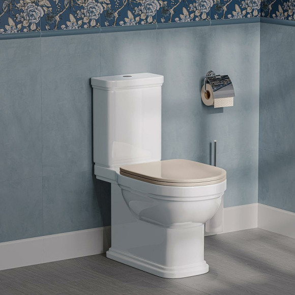 Унитаз компакт Kerama Marazzi Pompei PO.wc.01 Белый глянцевый без бачка и сиденья Унитаз компакт Kerama Marazzi Pompei PO.wc.01 Белый глянцевый без бачка и сиденья
