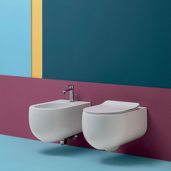 Биде Kerasan Flo 312330 подвесное Белое матовое Биде Kerasan Flo 312330 подвесное Белое матовое