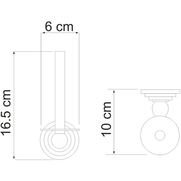 Держатель запасного рулона WasserKRAFT Ammer K-7097 Хром матовый Держатель запасного рулона WasserKRAFT Ammer K-7097 Хром матовый