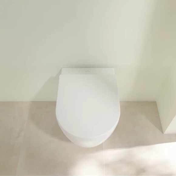 Унитаз Villeroy&Boch Avento 5656HR01 подвесной с сиденьем Микролифт Унитаз Villeroy&Boch Avento 5656HR01 подвесной с сиденьем Микролифт
