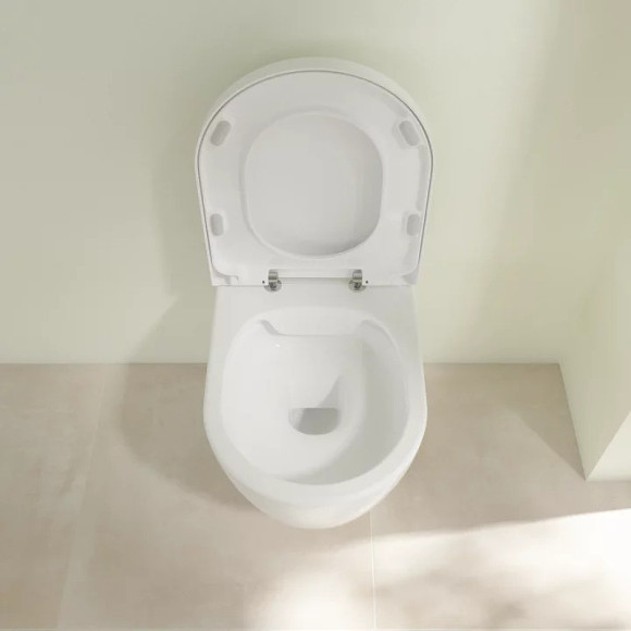 Унитаз Villeroy&Boch Avento 5656HR01 подвесной с сиденьем Микролифт Унитаз Villeroy&Boch Avento 5656HR01 подвесной с сиденьем Микролифт