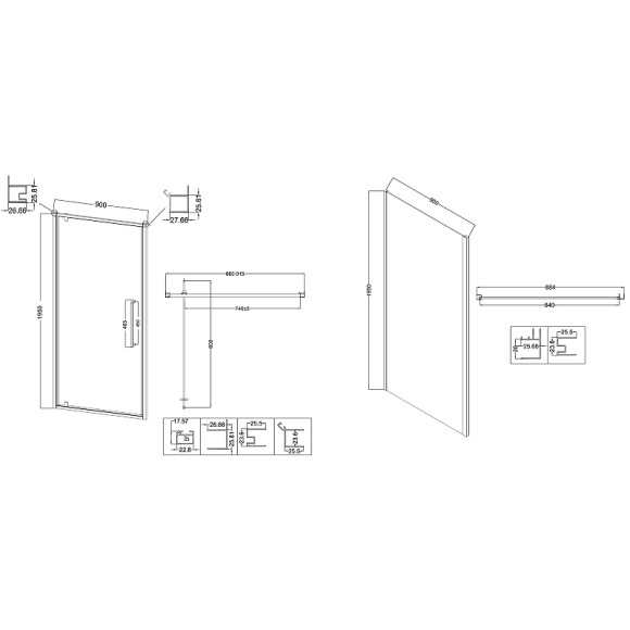 Душевой уголок Niagara Nova 90х90 NG-66-9A-A90-34 профиль Хром стекло прозрачное Душевой уголок Niagara Nova 90х90 NG-66-9A-A90-34 профиль Хром стекло прозрачное