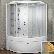 Душевой бокс Radomir Вирсавия 170x125 R 1-04-1-2-4-0691 с баней профиль Белый стекло матовое