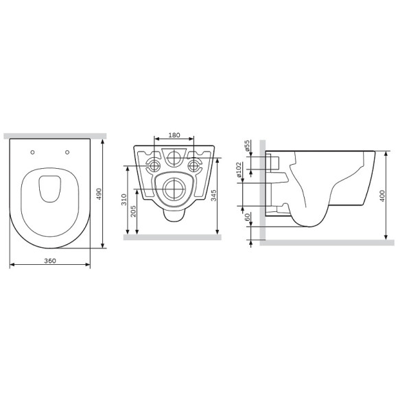 Унитаз AM.PM Func FlashClean C8F1700MWSC подвесной Белый матовый с сиденьем Микролифт