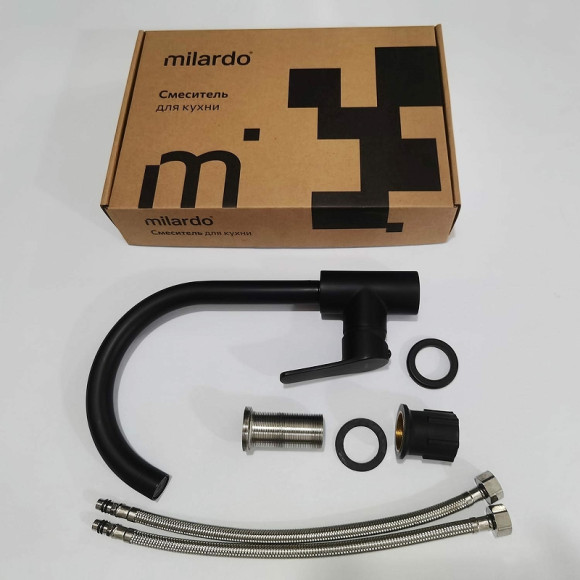 Смеситель для кухни Milardo Meal M01BLJ0M05 Черный матовый