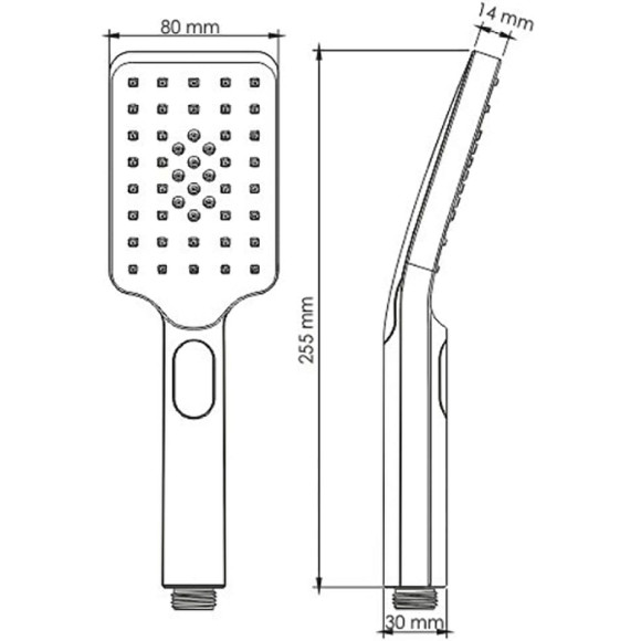 Ручной душ WasserKRAFT A126 Хром Ручной душ WasserKRAFT A126 Хром