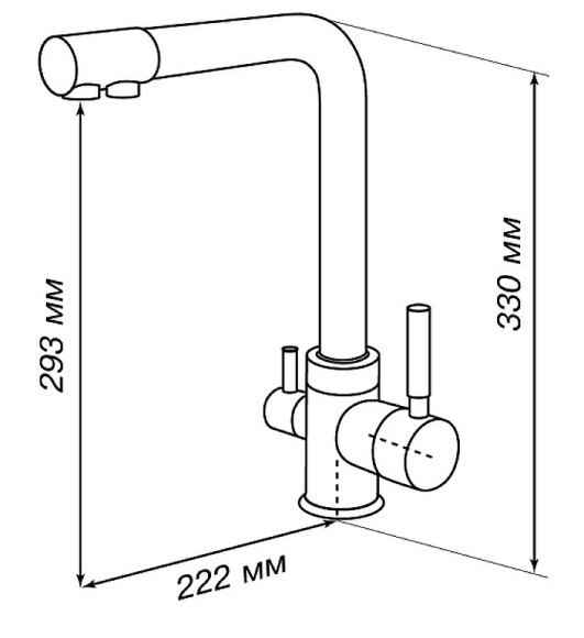 Смеситель для кухни Aquaton Руан 1AX004FCXX290 Шампань