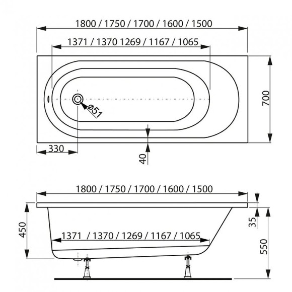 Акриловая ванна Vagnerplast Kasandra 175x70 VPBA175KAS2X-04 без гидромассажа Акриловая ванна Vagnerplast Kasandra 175x70 VPBA175KAS2X-04 без гидромассажа