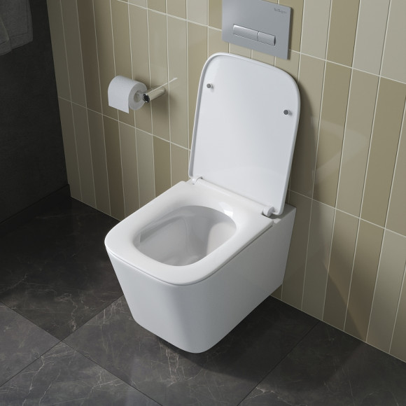 Унитаз BelBagno Due-Tor BB5171CH-TOR/SC подвесной с сиденьем Микролифт Унитаз BelBagno Due-Tor BB5171CH-TOR/SC подвесной с сиденьем Микролифт