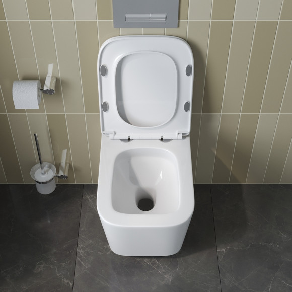 Унитаз BelBagno Due-Tor BB5171CH-TOR/SC подвесной с сиденьем Микролифт Унитаз BelBagno Due-Tor BB5171CH-TOR/SC подвесной с сиденьем Микролифт