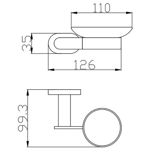 Мыльница Rav Slezak Yukon YUA0300 Хром Мыльница Rav Slezak Yukon YUA0300 Хром