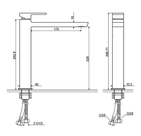 Смеситель для раковины Excellent Pride AREX.4002CR Хром Смеситель для раковины Excellent Pride AREX.4002CR Хром