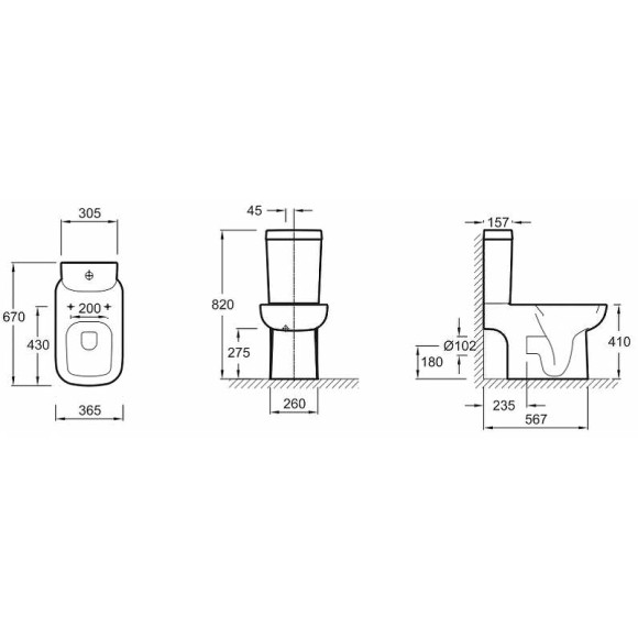Унитаз Jacob Delafon Replay 4973K-00 без сиденья и бачка Унитаз Jacob Delafon Replay 4973K-00 без сиденья и бачка
