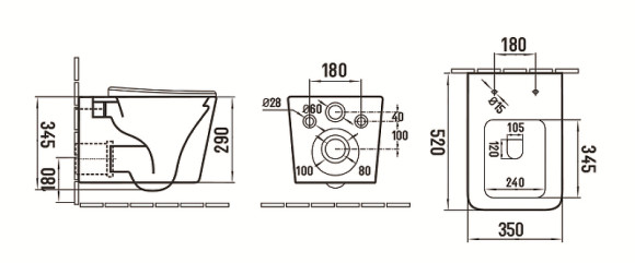 Унитаз CeramaLux 5170MLG подвесной Зеленый матовый с сиденьем Микролифт