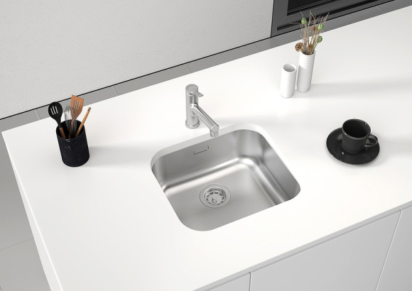 Кухонная мойка Paulmark Vello 48 Uni VE48-BS Брашированная нержавеющая сталь Кухонная мойка Paulmark Vello 48 Uni VE48-BS Брашированная нержавеющая сталь