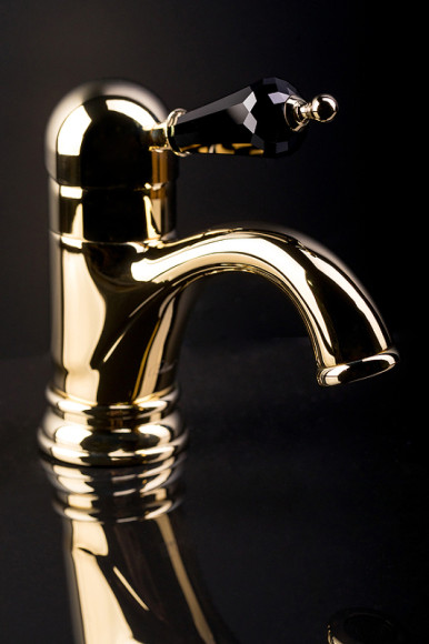 Смеситель для раковины Boheme Tradizionale Nero 251 Золото