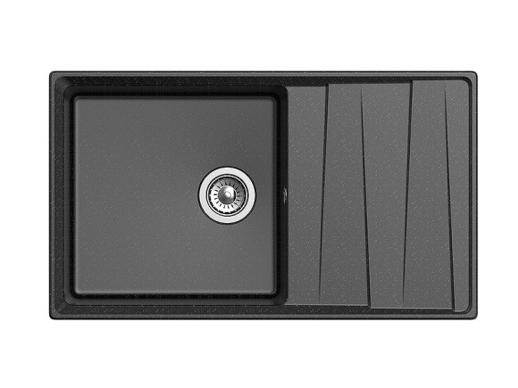 Кухонная мойка GranFest Level GF-LV-860L Черная Кухонная мойка GranFest Level GF-LV-860L Черная