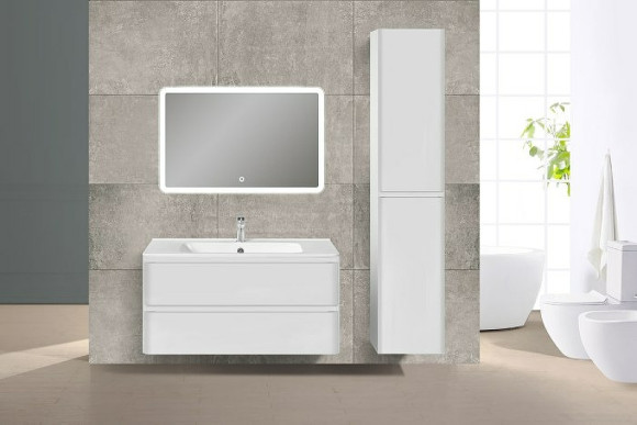 Тумба под раковину Vincea Vico 100 VMC-2V100GW подвесная G.White