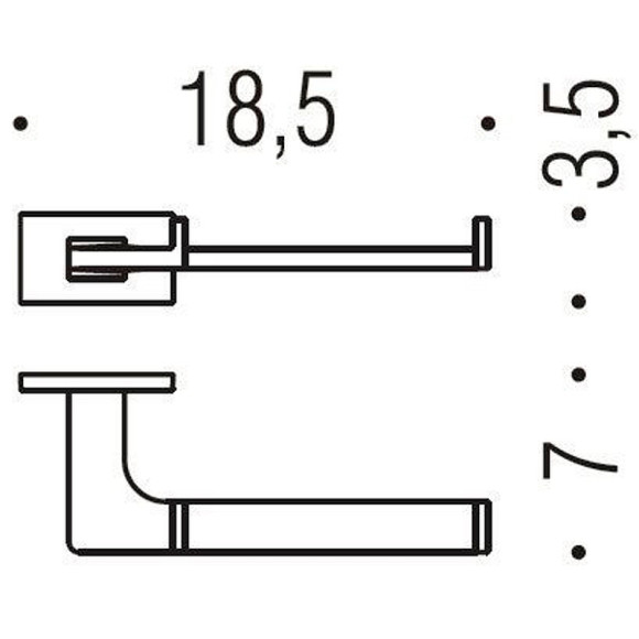 Держатель туалетной бумаги Colombo Design Look B1608.HPS1 Нержавеющая сталь