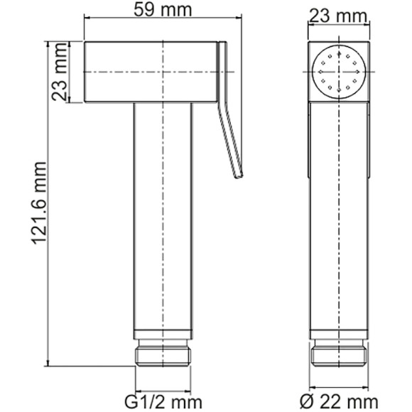 Гигиенический душ WasserKRAFT Exter A138 Светлая бронза