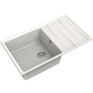 Кухонная мойка GranFest Level GF-LV-860L Белая Кухонная мойка GranFest Level GF-LV-860L Белая