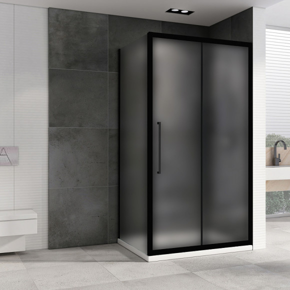 Душевой уголок Abber Schwarzer Diamant 120x70 AG30120BMH-S70BM профиль Черный стекло матовое Душевой уголок Abber Schwarzer Diamant 120x70 AG30120BMH-S70BM профиль Черный стекло матовое