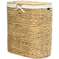 Корзина для белья WasserKRAFT Dill WB-610-L с крышкой Cветло-коричневая