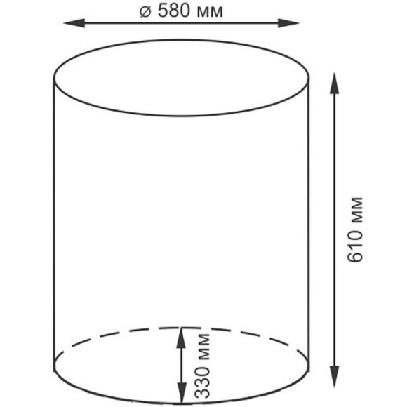 Корзина для белья WasserKRAFT Dill WB-610-L с крышкой Cветло-коричневая