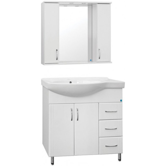 Тумба под раковину Style Line Эко Стандарт 82 R ЛС-00000109 Белая Тумба под раковину Style Line Эко Стандарт 82 R ЛС-00000109 Белая