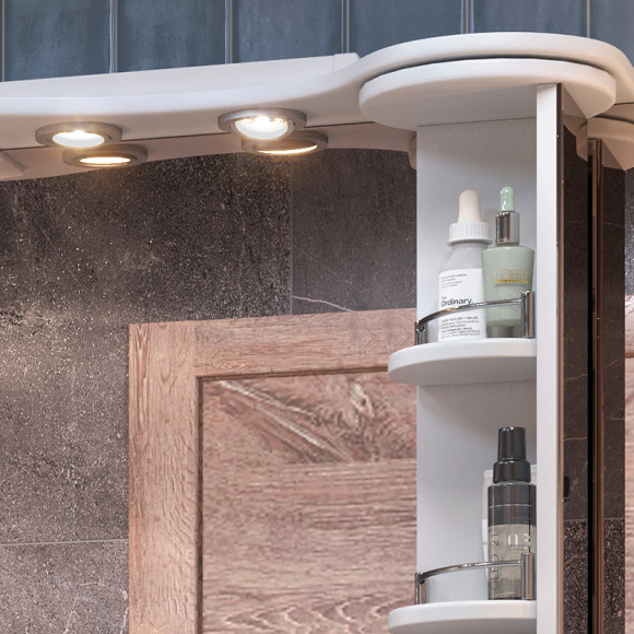 Зеркало со шкафом Vigo Callao 70 zsh.CAL.70.El с подсветкой Белое