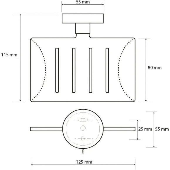 Мыльница Bemeta Neo 104208085 Нержавеющая сталь Мыльница Bemeta Neo 104208085 Нержавеющая сталь