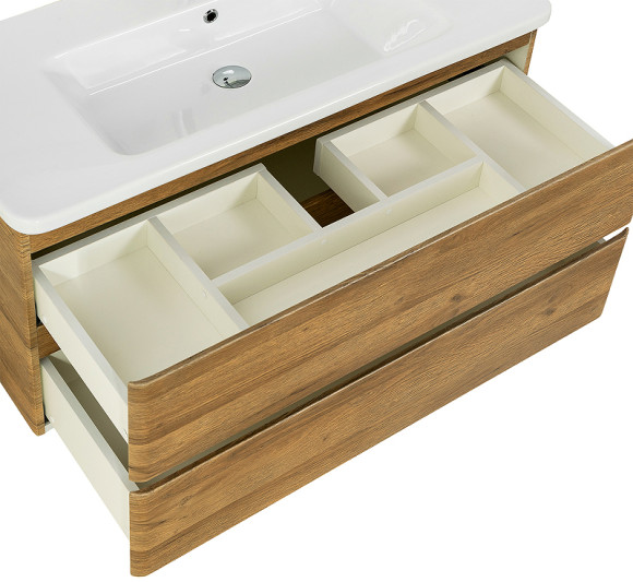 Тумба под раковину BelBagno 105 ALBANO-CER-1050-2C-SO-RR подвесная Rovere Rustico