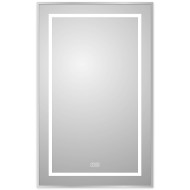 Зеркало BelBagno Kraft 50 SPC-KRAFT-500-800-LED-TCH-WARM с подсветкой Сатин с сенсорным выключателем и подогревом
