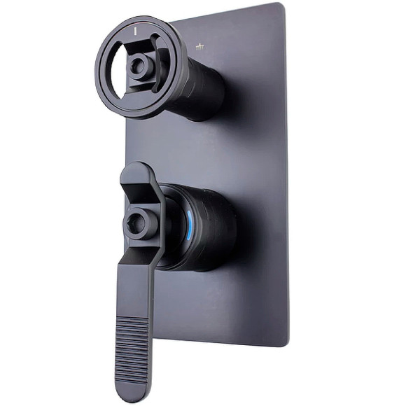 Душевая система Bronze de Luxe 1760'S Loft 6630SB Чёрная матовая Душевая система Bronze de Luxe 1760'S Loft 6630SB Чёрная матовая