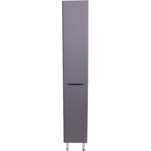 Шкаф пенал Style Line Бергамо 30 L СС-00002327 с бельевой корзиной Серый антискрейтч