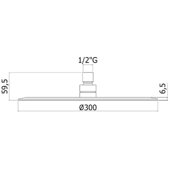 Верхний душ Paffoni Hawai ZSOF094CR Хром Верхний душ Paffoni Hawai ZSOF094CR Хром