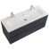 Тумба под раковину Cezares Duet-N 120 DUET-N-1200-2C-SO-GR-P подвесная Grafito