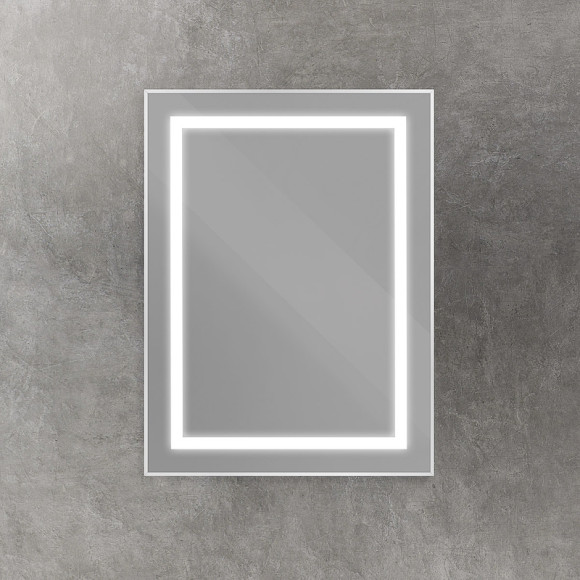 Зеркало BelBagno Kraft 50 SPC-KRAFT-500-800-SENS-AL с подсветкой Сатин с сенсорным выключателем Зеркало BelBagno Kraft 50 SPC-KRAFT-500-800-SENS-AL с подсветкой Сатин с сенсорным выключателем