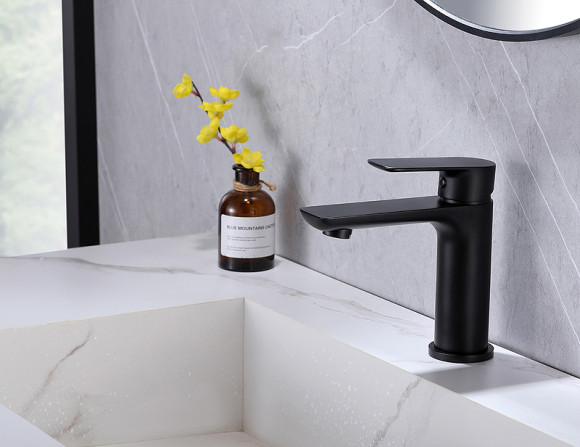 Смеситель для раковины Abber Weiss Insel AF8010B Черный матовый Смеситель для раковины Abber Weiss Insel AF8010B Черный матовый