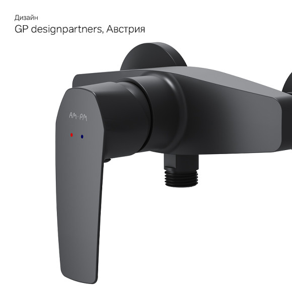 Смеситель для душа AM.PM Gem F90A20022 Черный Смеситель для душа AM.PM Gem F90A20022 Черный
