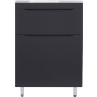 Тумба под раковину Style Line Бергамо 60 СС-00002308 Черная антискрейтч