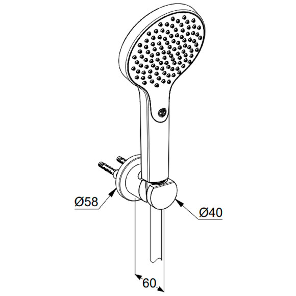Душевой гарнитур Kludi Dive 6985005-00 Хром
