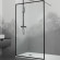 Душевая перегородка RGW Walk In WA-012B 120 35101212-84 профиль Черный стекло прозрачное Душевая перегородка RGW Walk In WA-012B 120 35101212-84 профиль Черный стекло прозрачное