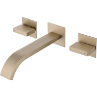 Смеситель для раковины Abber Wasserfall AF8612G Золото матовое Смеситель для раковины Abber Wasserfall AF8612G Золото матовое