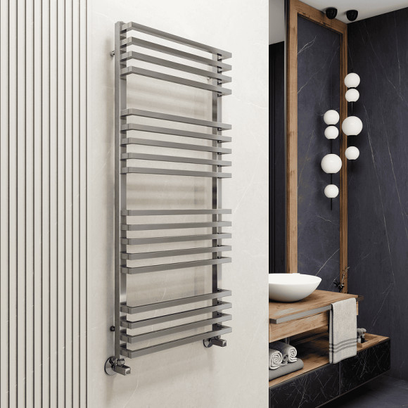 Водяной полотенцесушитель Terminus Берн П18 500х1200 4670078513427 Хром, нижнее подключение, G 1/2" ВР, с комплектом вентилей Водяной полотенцесушитель Terminus Берн П18 500х1200 4670078513427 Хром, нижнее подключение, G 1/2" ВР, с комплектом вентилей