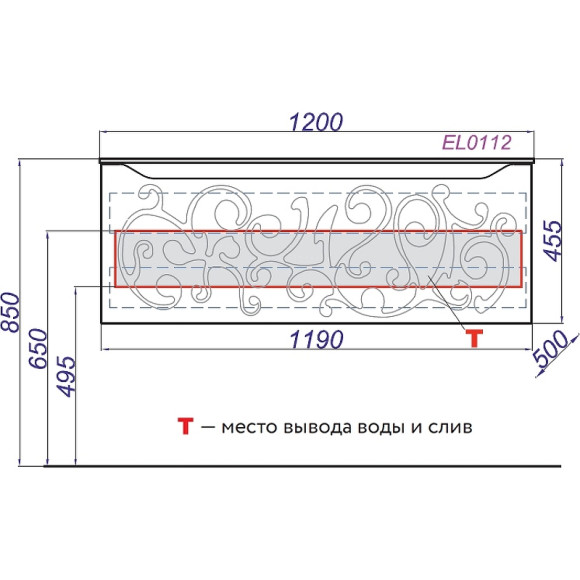 Тумба под раковину Clarberg Elegance 120 EL0112GL подвесная Белая матовая Золото Тумба под раковину Clarberg Elegance 120 EL0112GL подвесная Белая матовая Золото