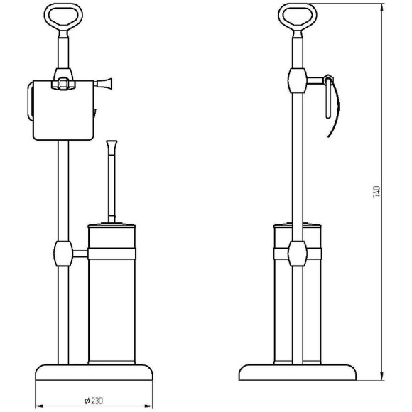 Напольная стойка Migliore Fortuna 27743 Золото