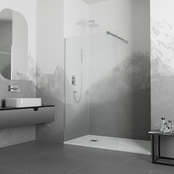 Душевая перегородка RGW Walk In WA-001 70 351000107-11 профиль Хром стекло прозрачное Душевая перегородка RGW Walk In WA-001 70 351000107-11 профиль Хром стекло прозрачное