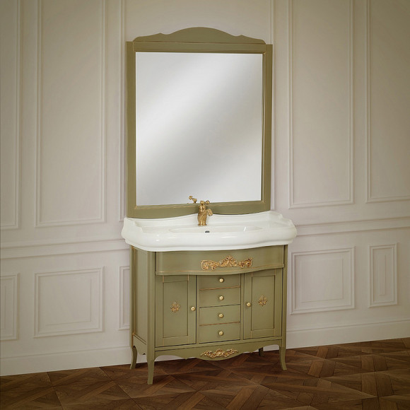 Тумба под раковину Migliore Bella 90 25933 Оливковая